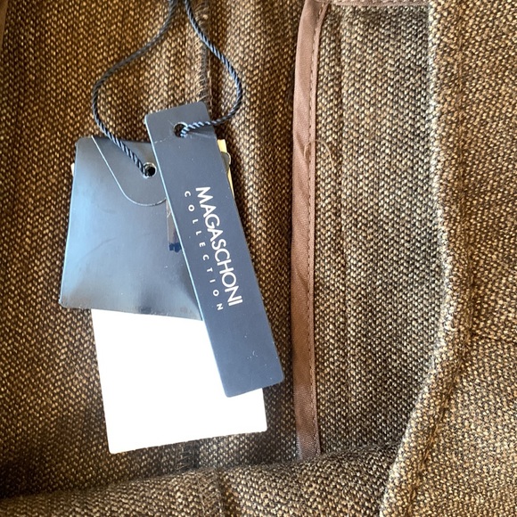 Magaschoni Brown Button A Line Skirt NWT - Picture 5 of 9